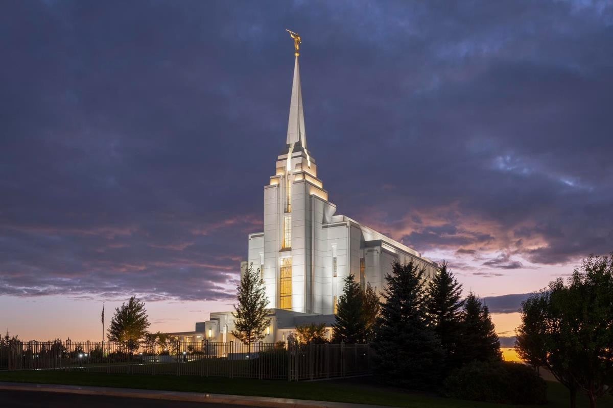 Rexburg Temple Majestic Gallery Wrap