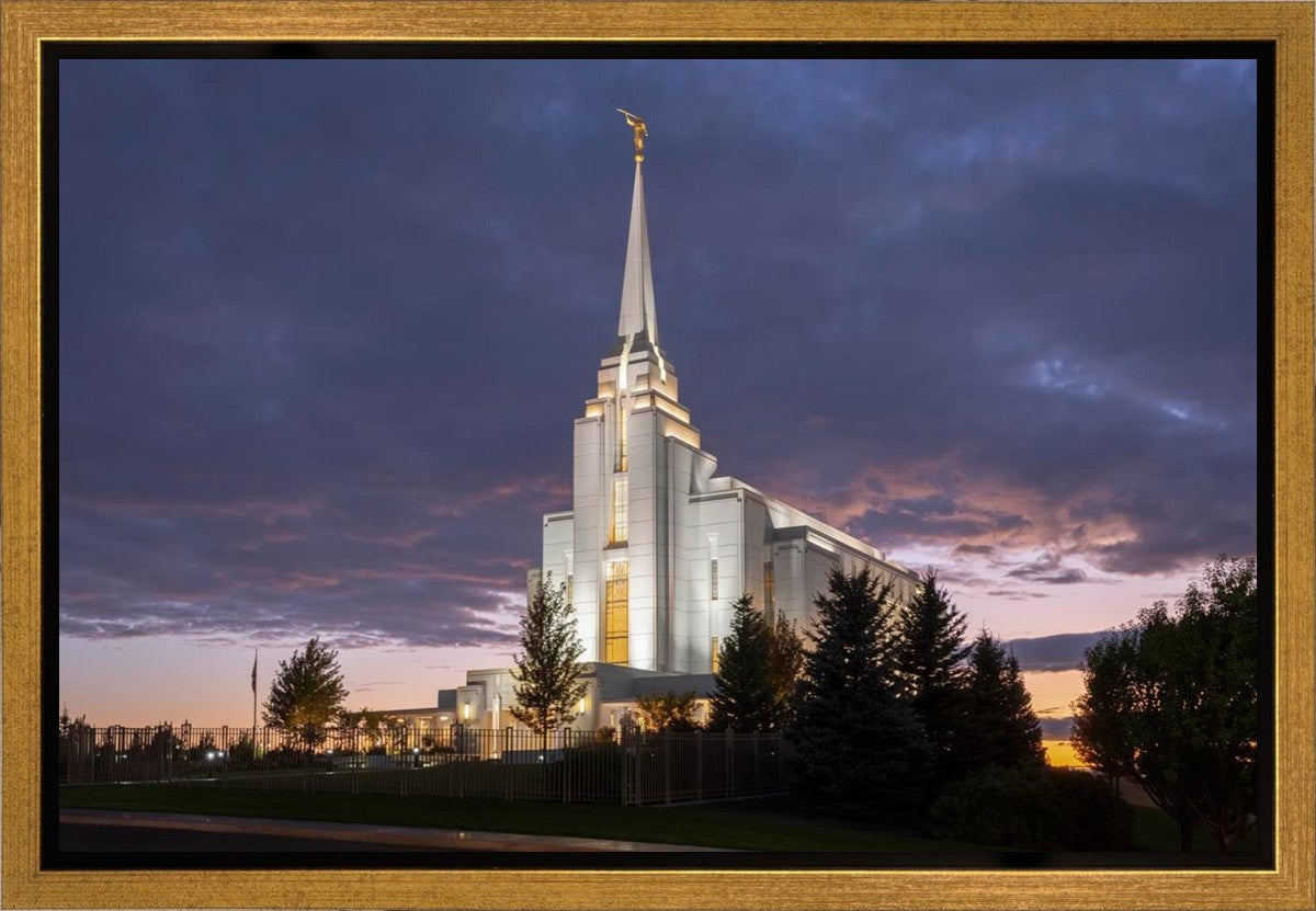 Rexburg Temple Majestic Gallery Wrap