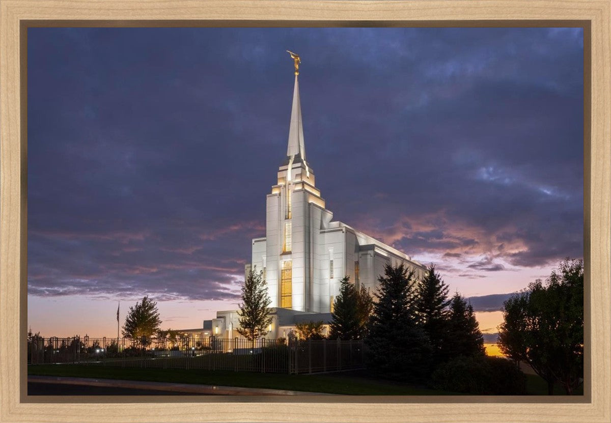 Rexburg Temple Majestic Gallery Wrap