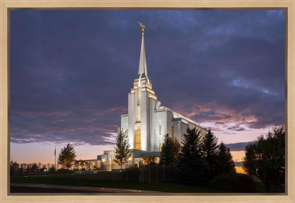 Rexburg Temple Majestic Gallery Wrap