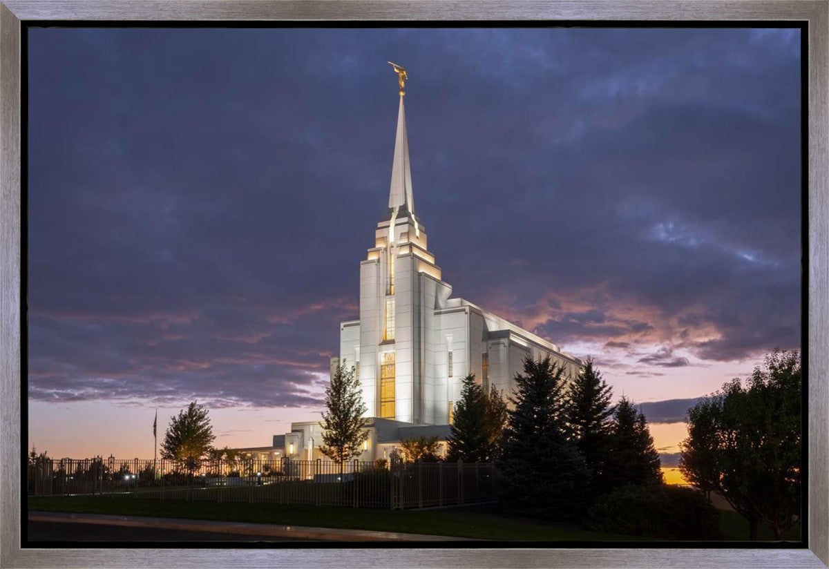Rexburg Temple Majestic Gallery Wrap