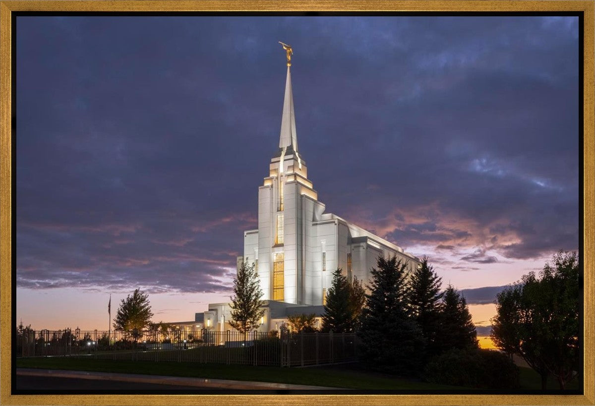 Rexburg Temple Majestic Gallery Wrap