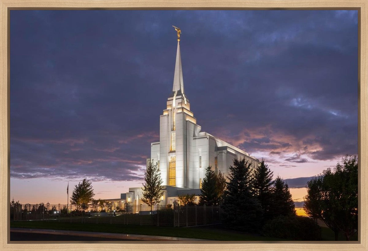 Rexburg Temple Majestic Gallery Wrap