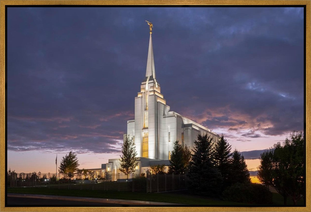 Rexburg Temple Majestic Gallery Wrap