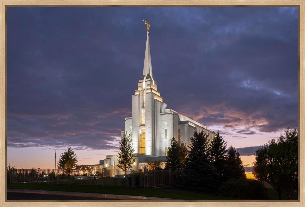 Rexburg Temple Majestic Gallery Wrap