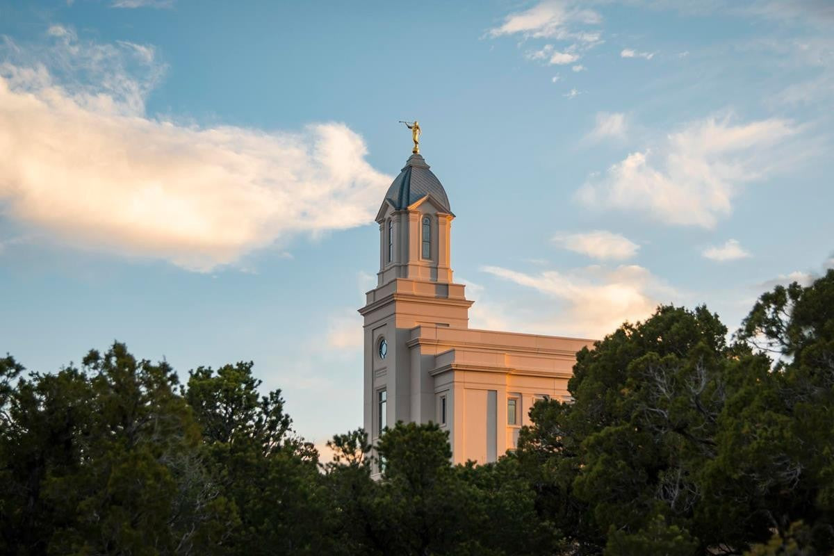 Cedar City Temple Juniper Gallery Wrap