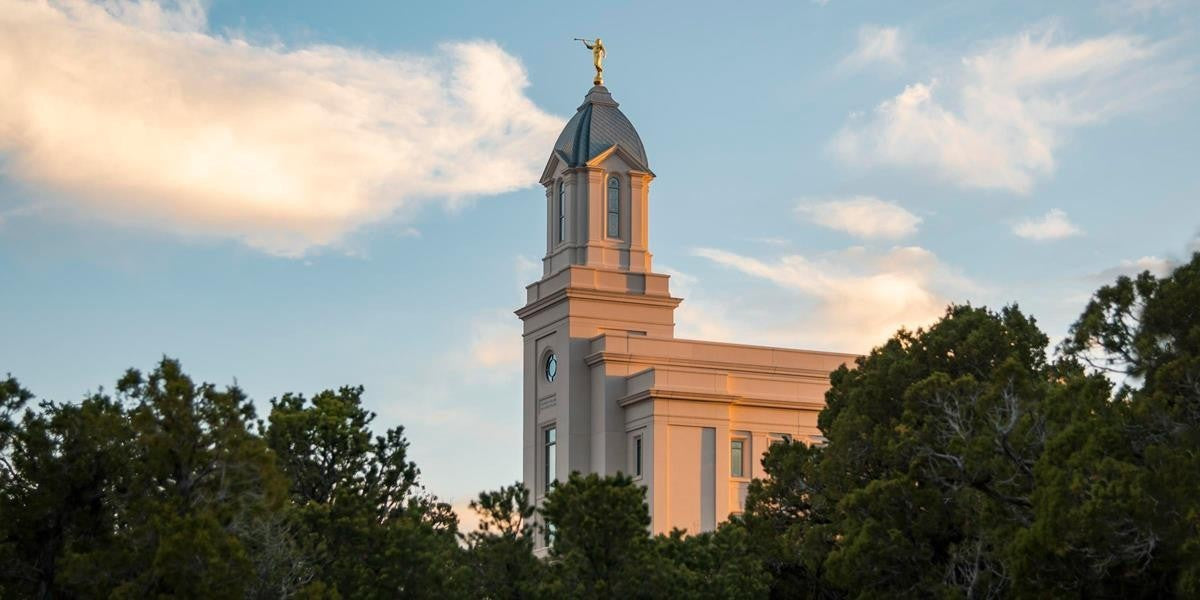Cedar City Temple Juniper Gallery Wrap