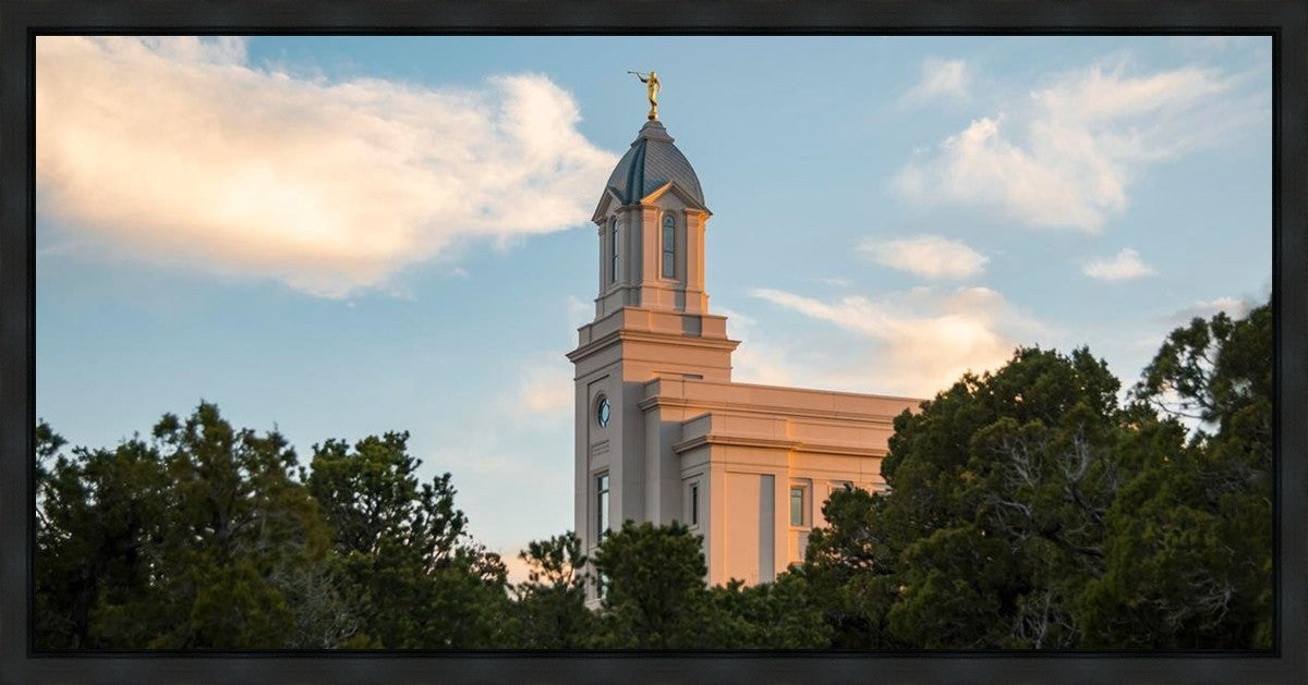 Cedar City Temple Juniper Gallery Wrap