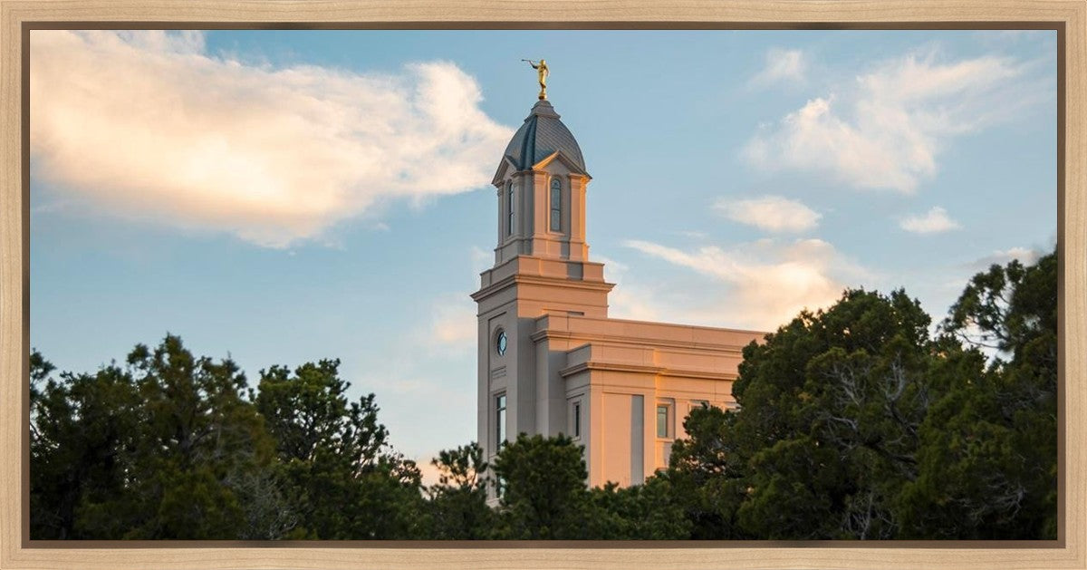 Cedar City Temple Juniper Gallery Wrap