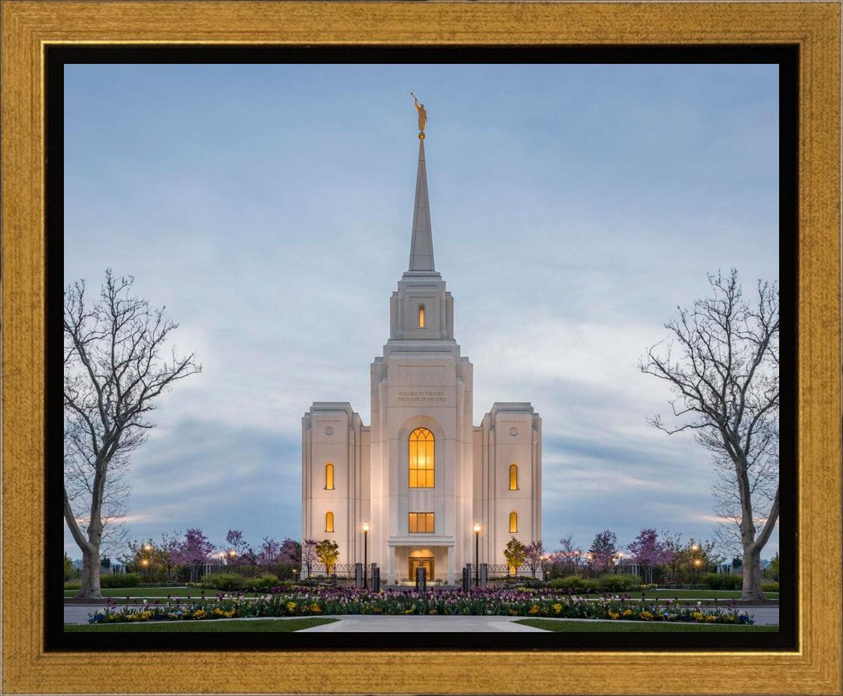 Brigham City Temple Early Spring Gallery Wrap