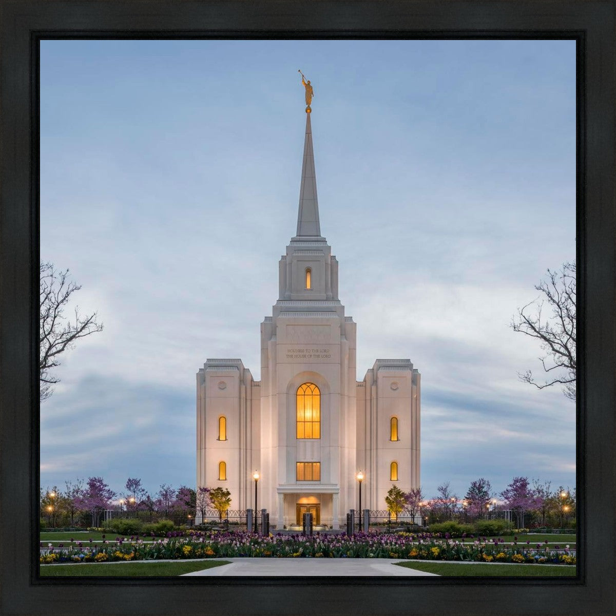 Brigham City Temple Early Spring Gallery Wrap