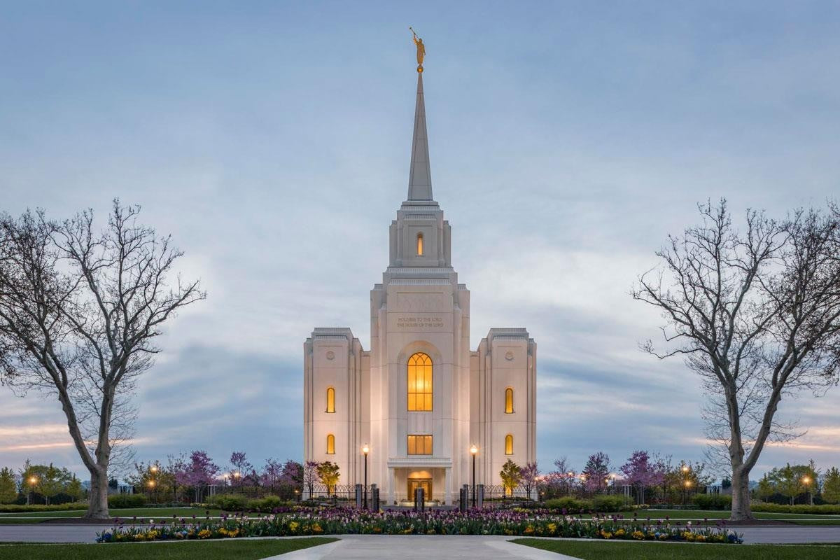 Brigham City Temple Early Spring Gallery Wrap
