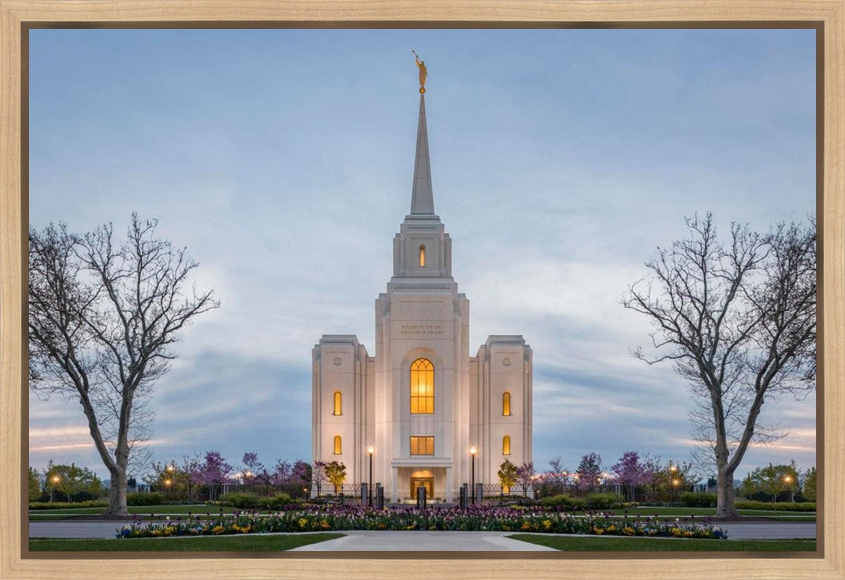 Brigham City Temple Early Spring Gallery Wrap