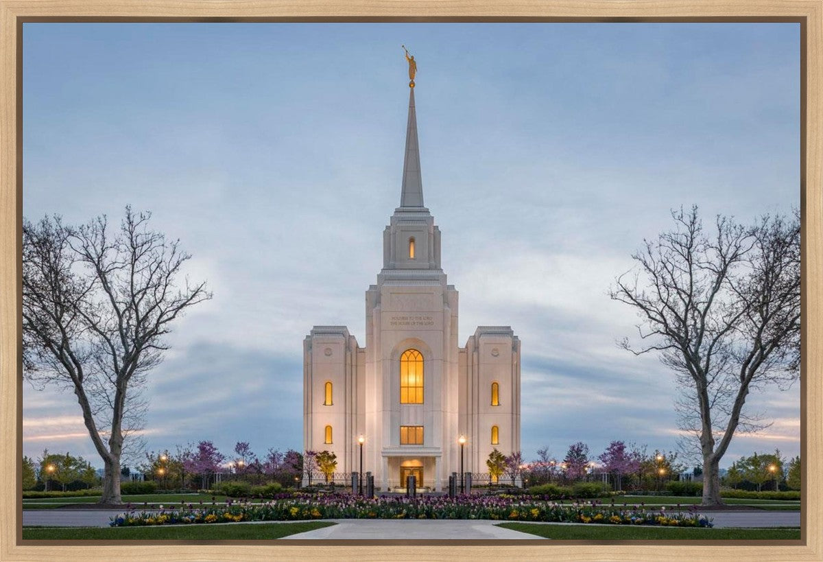 Brigham City Temple Early Spring Gallery Wrap