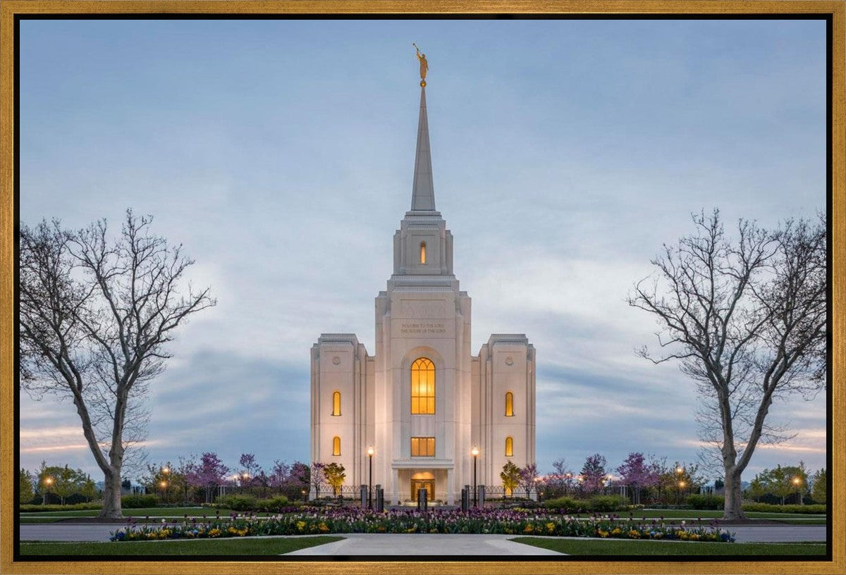 Brigham City Temple Early Spring Gallery Wrap