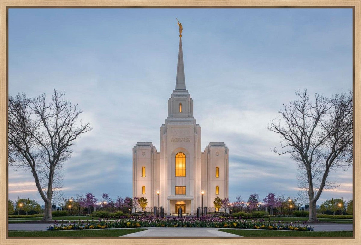Brigham City Temple Early Spring Gallery Wrap