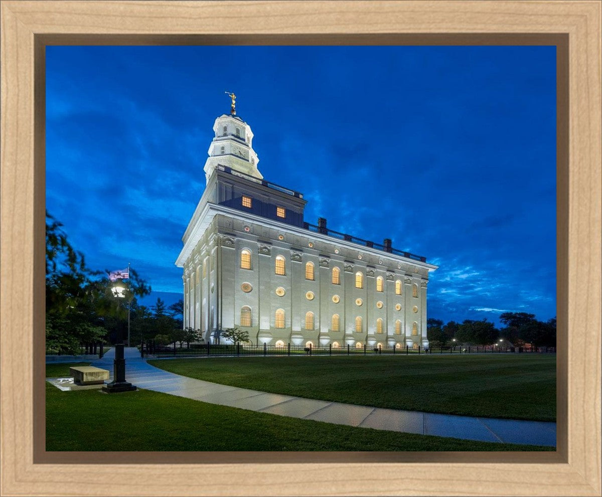 Nauvoo Temple Blue Hour Gallery Wrap