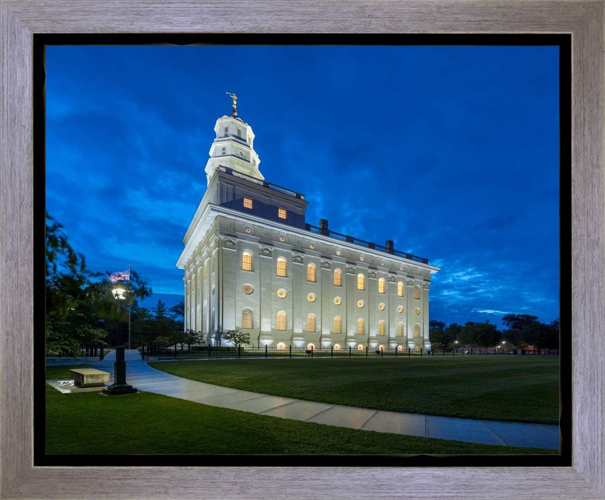 Nauvoo Temple Blue Hour Gallery Wrap
