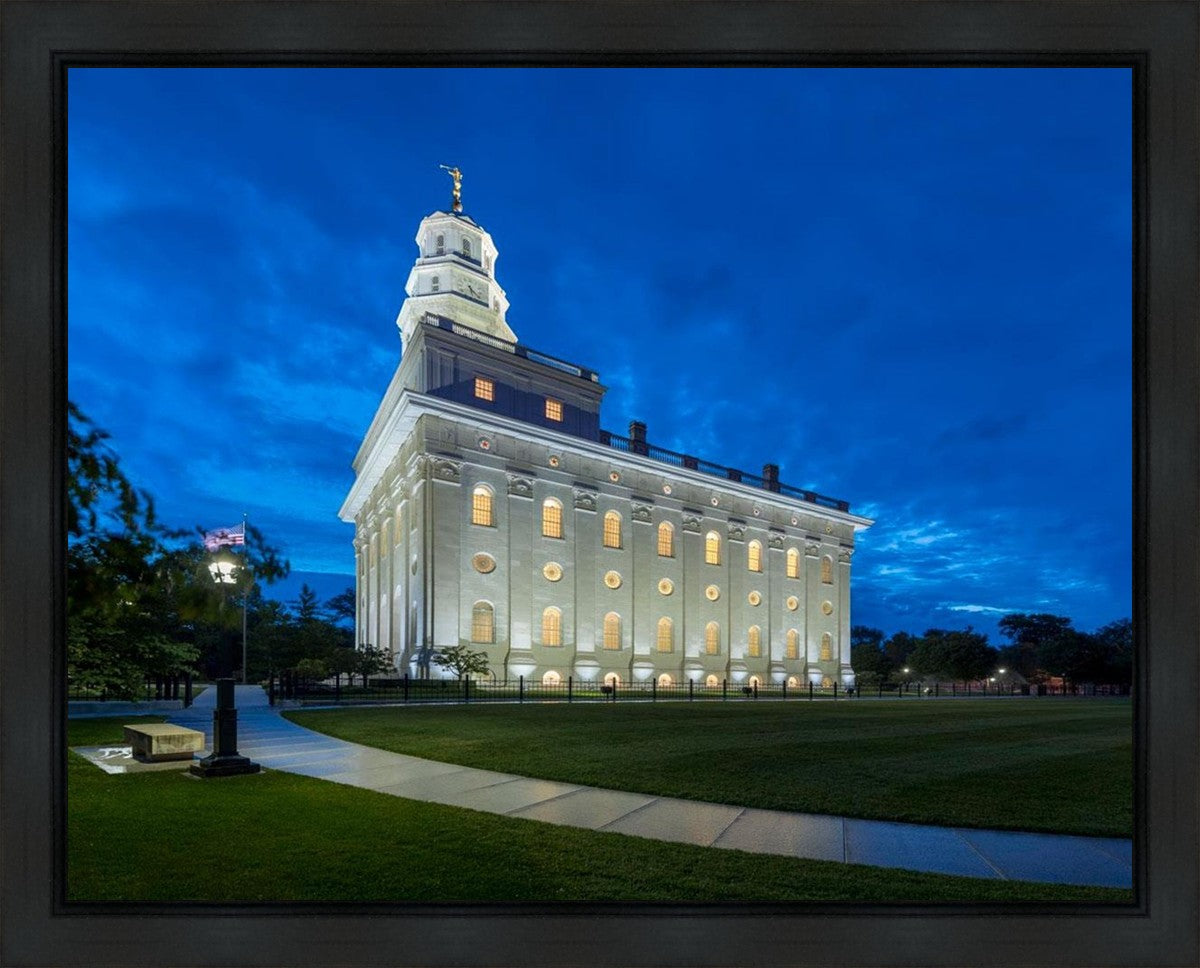 Nauvoo Temple Blue Hour Gallery Wrap