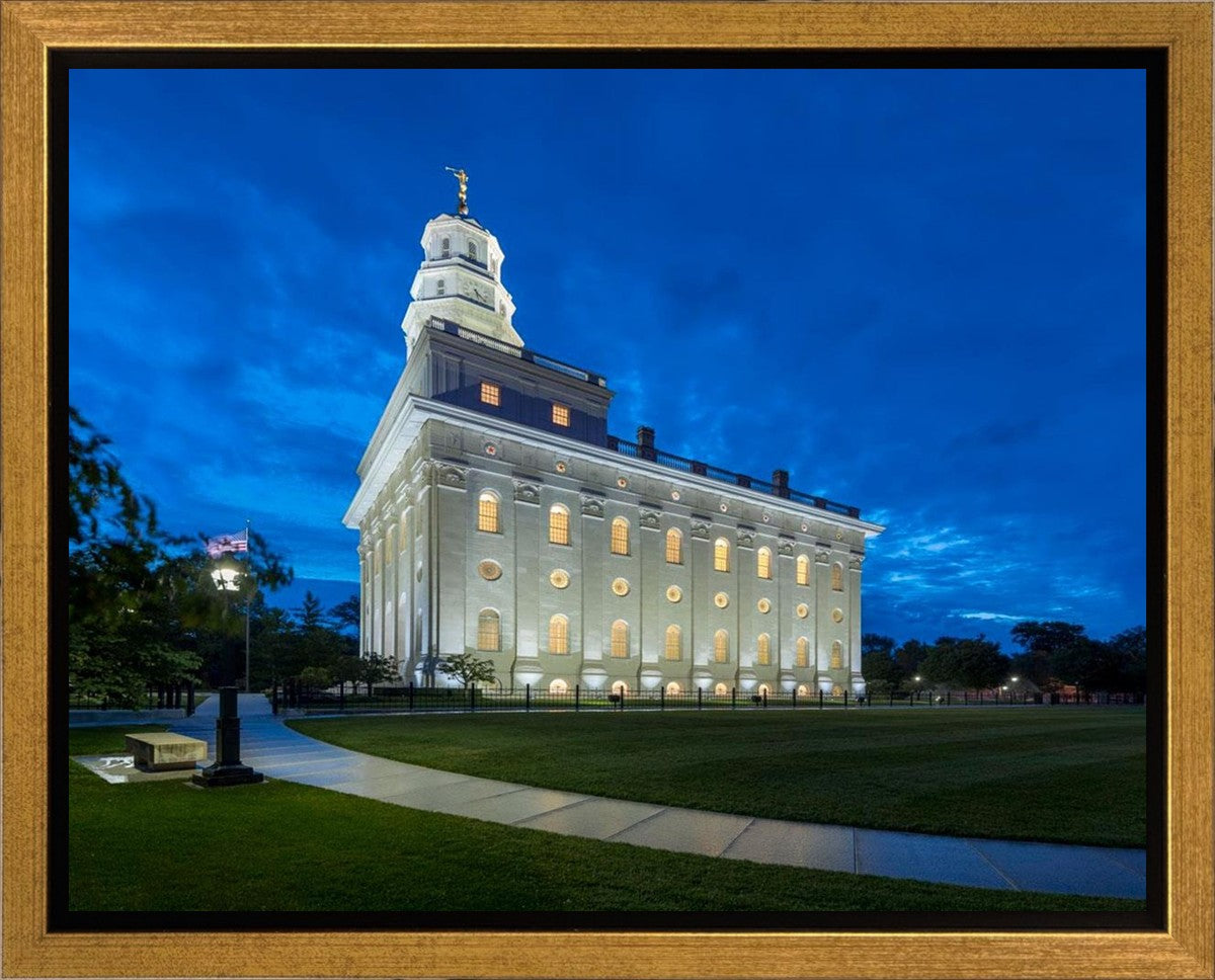 Nauvoo Temple Blue Hour Gallery Wrap
