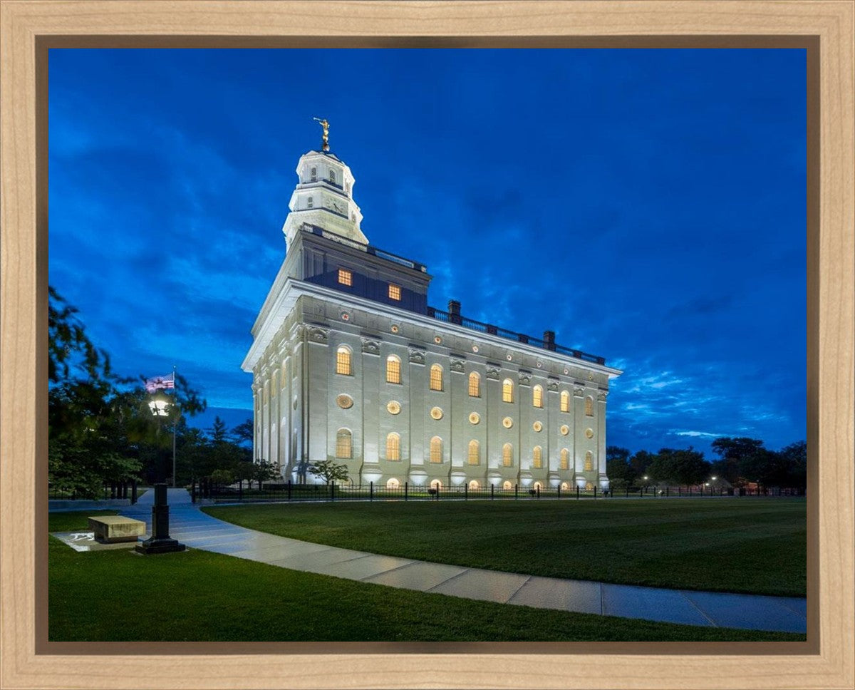 Nauvoo Temple Blue Hour Gallery Wrap