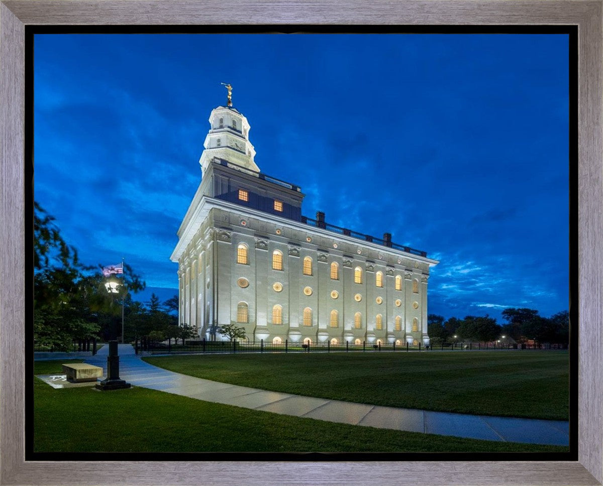 Nauvoo Temple Blue Hour Gallery Wrap