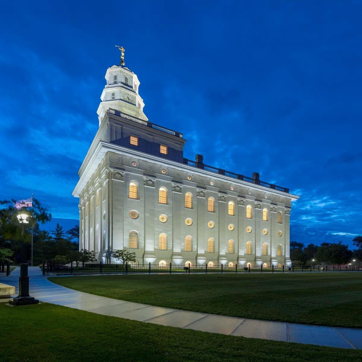 Nauvoo Temple Blue Hour Gallery Wrap