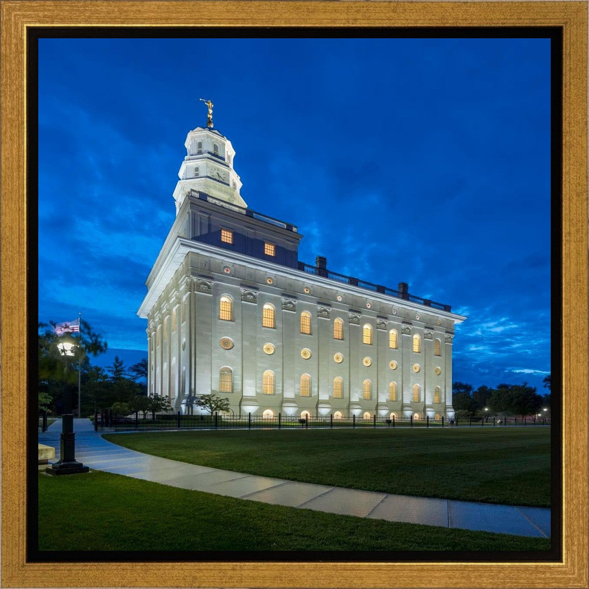 Nauvoo Temple Blue Hour Gallery Wrap