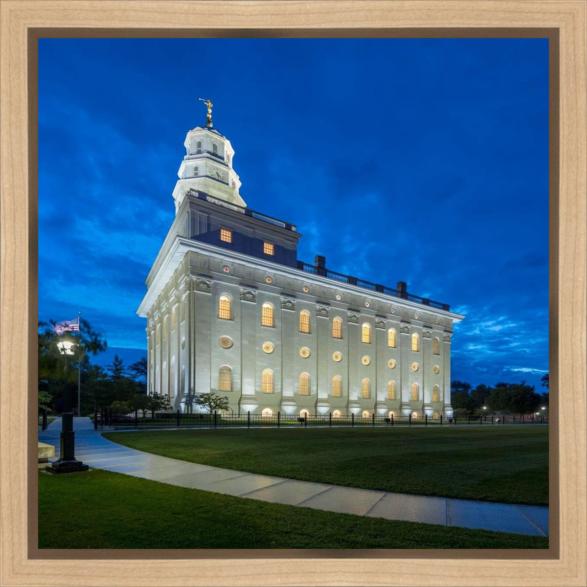 Nauvoo Temple Blue Hour Gallery Wrap