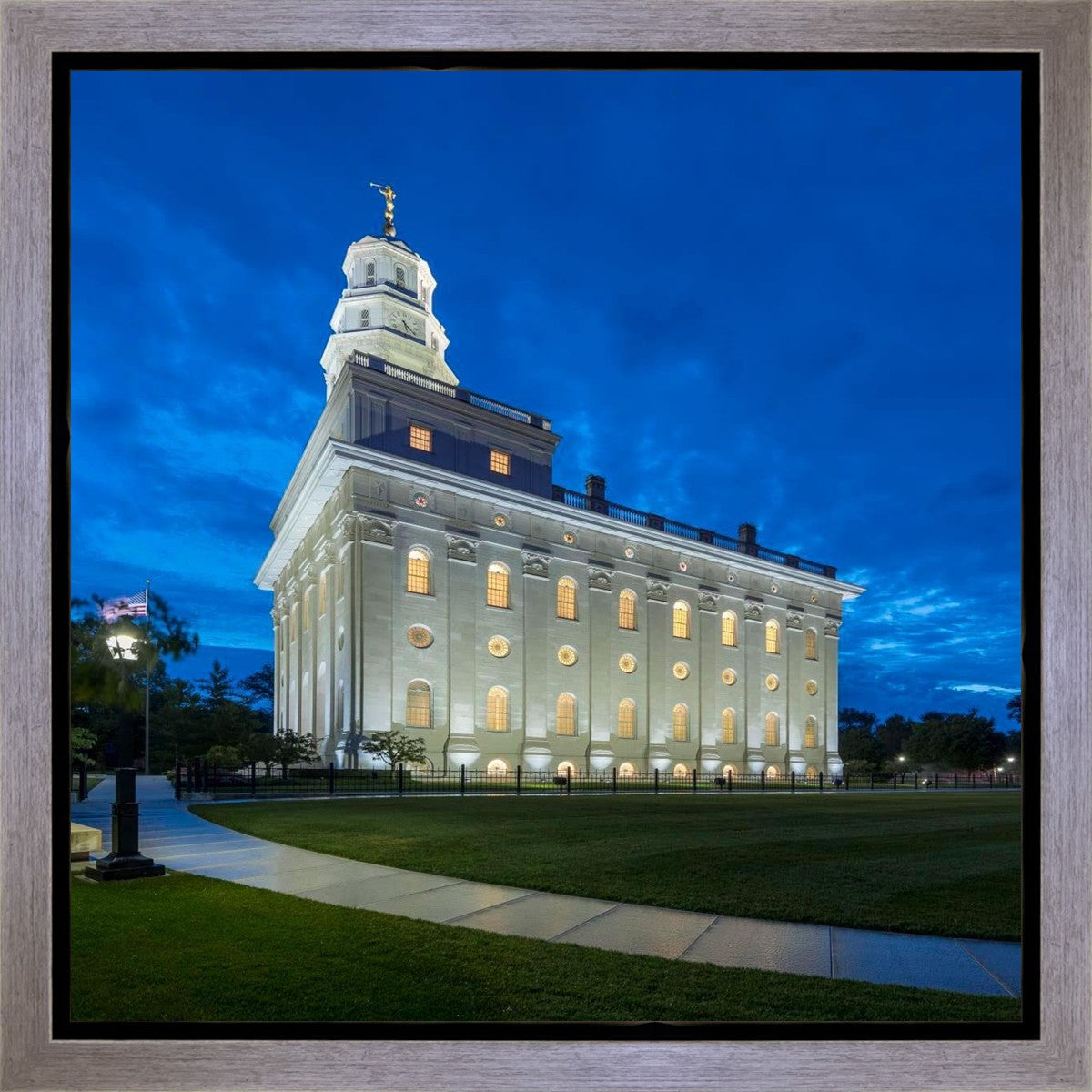 Nauvoo Temple Blue Hour Gallery Wrap