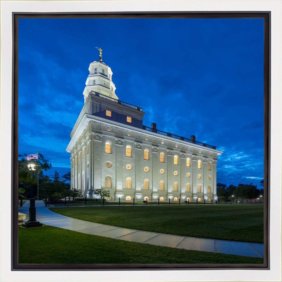 Nauvoo Temple Blue Hour Gallery Wrap