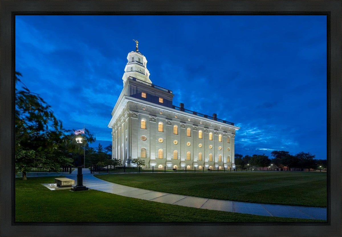 Nauvoo Temple Blue Hour Gallery Wrap