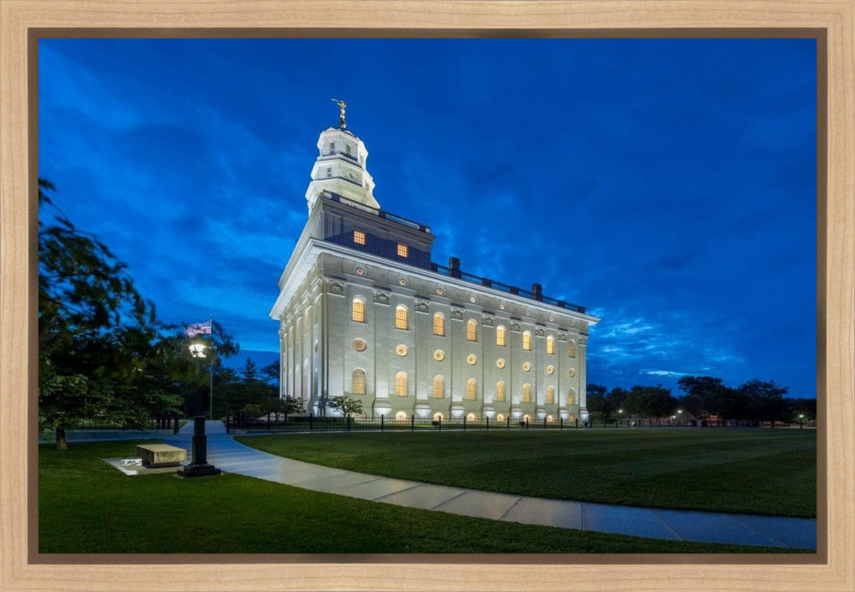Nauvoo Temple Blue Hour Gallery Wrap
