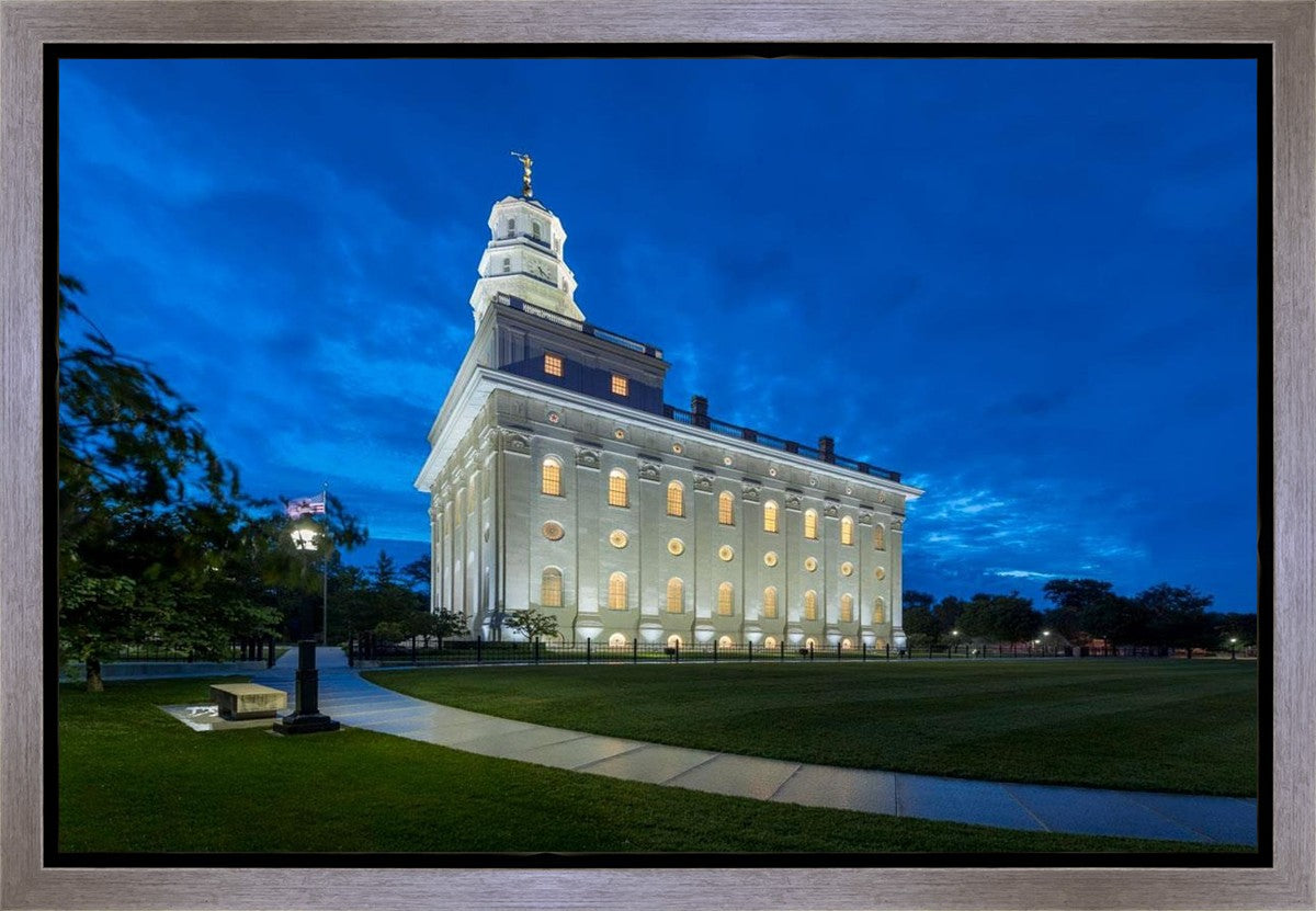 Nauvoo Temple Blue Hour Gallery Wrap