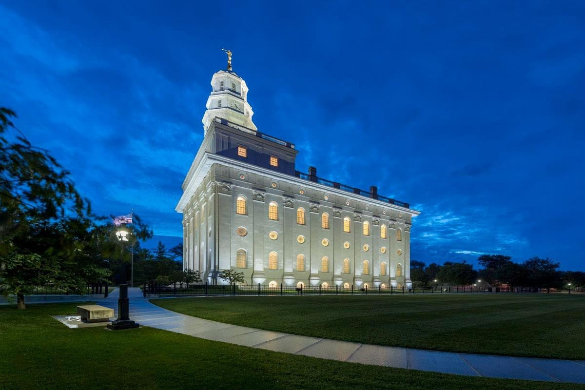 Nauvoo Temple Blue Hour Gallery Wrap