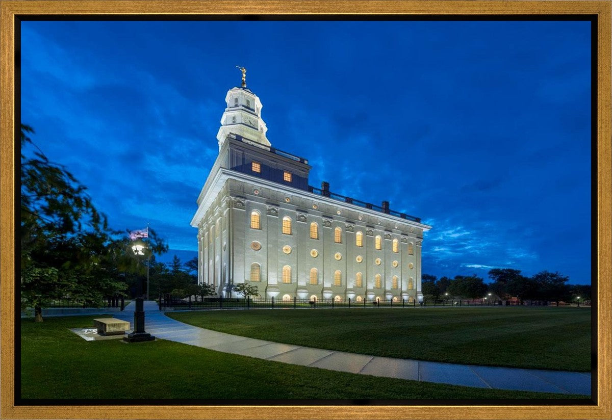 Nauvoo Temple Blue Hour Gallery Wrap