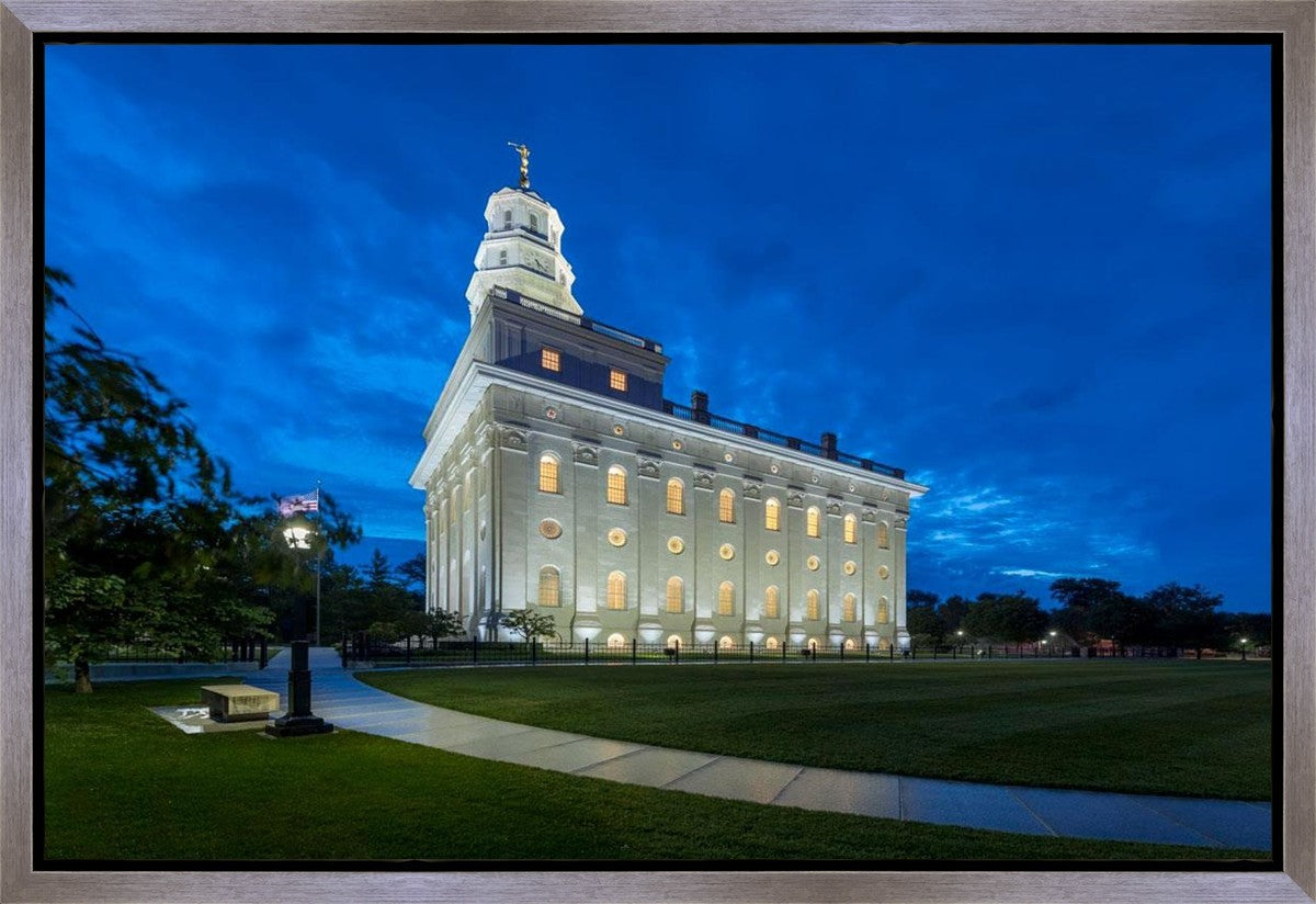Nauvoo Temple Blue Hour Gallery Wrap