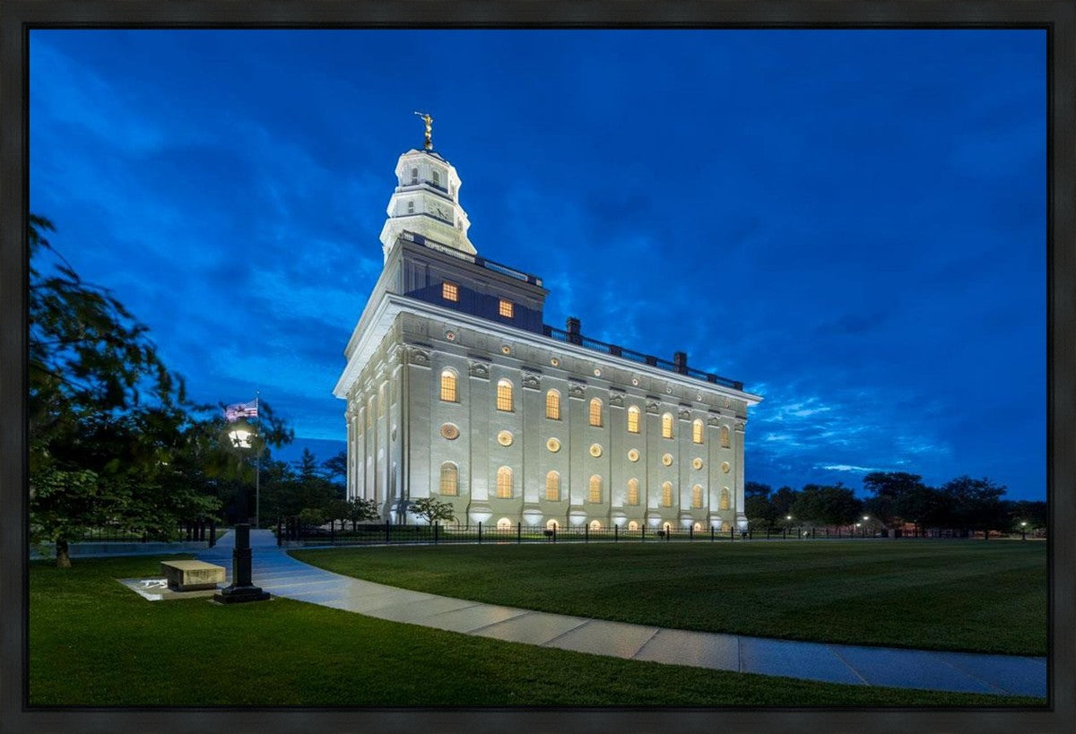 Nauvoo Temple Blue Hour Gallery Wrap