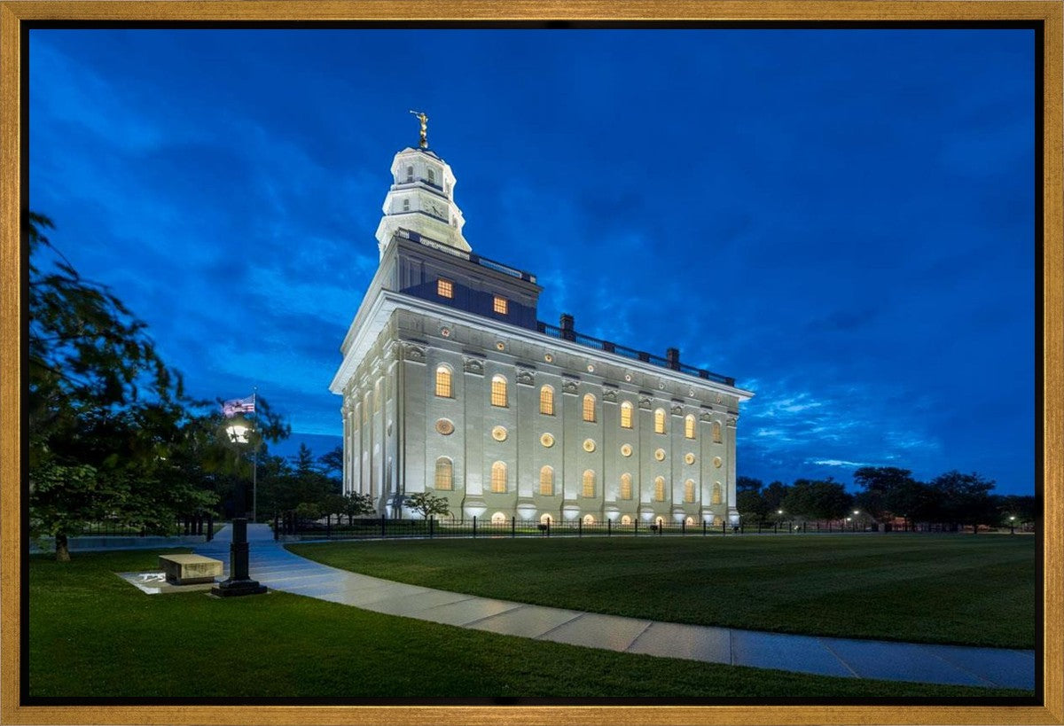 Nauvoo Temple Blue Hour Gallery Wrap