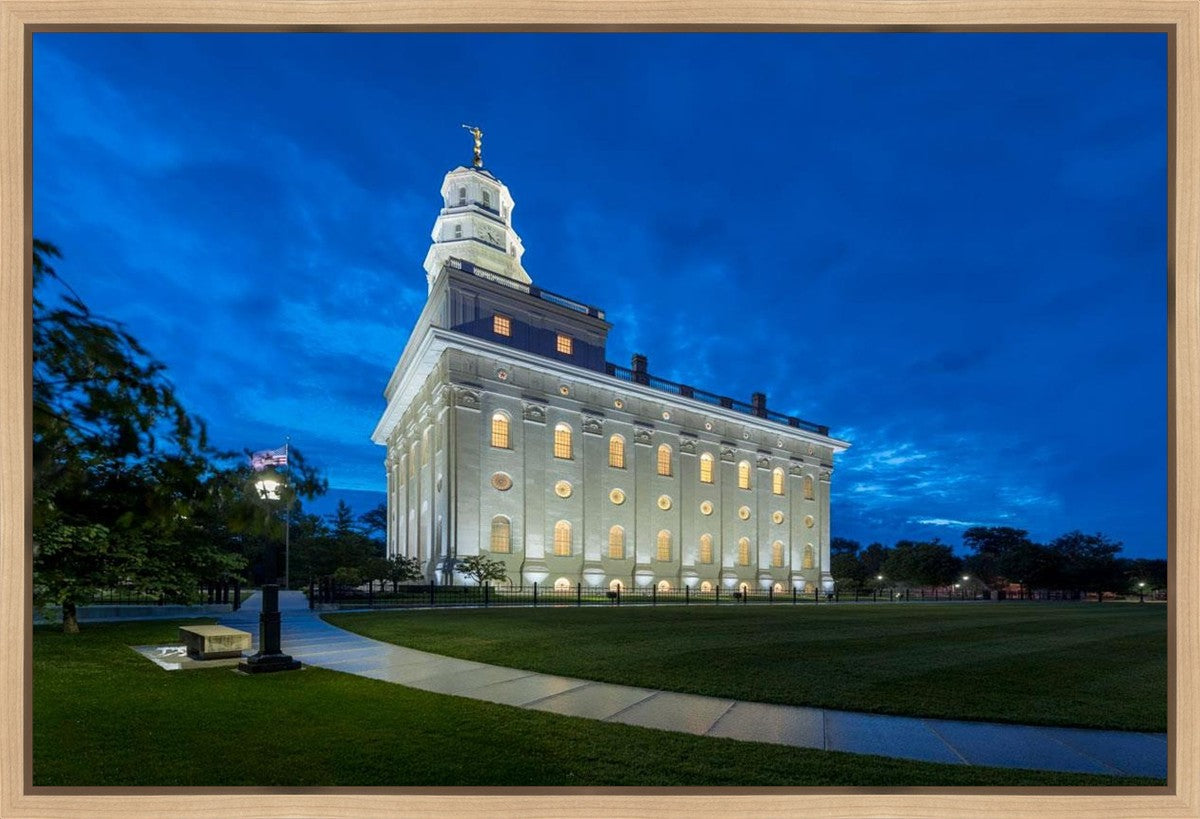 Nauvoo Temple Blue Hour Gallery Wrap