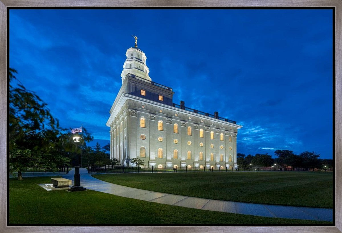 Nauvoo Temple Blue Hour Gallery Wrap