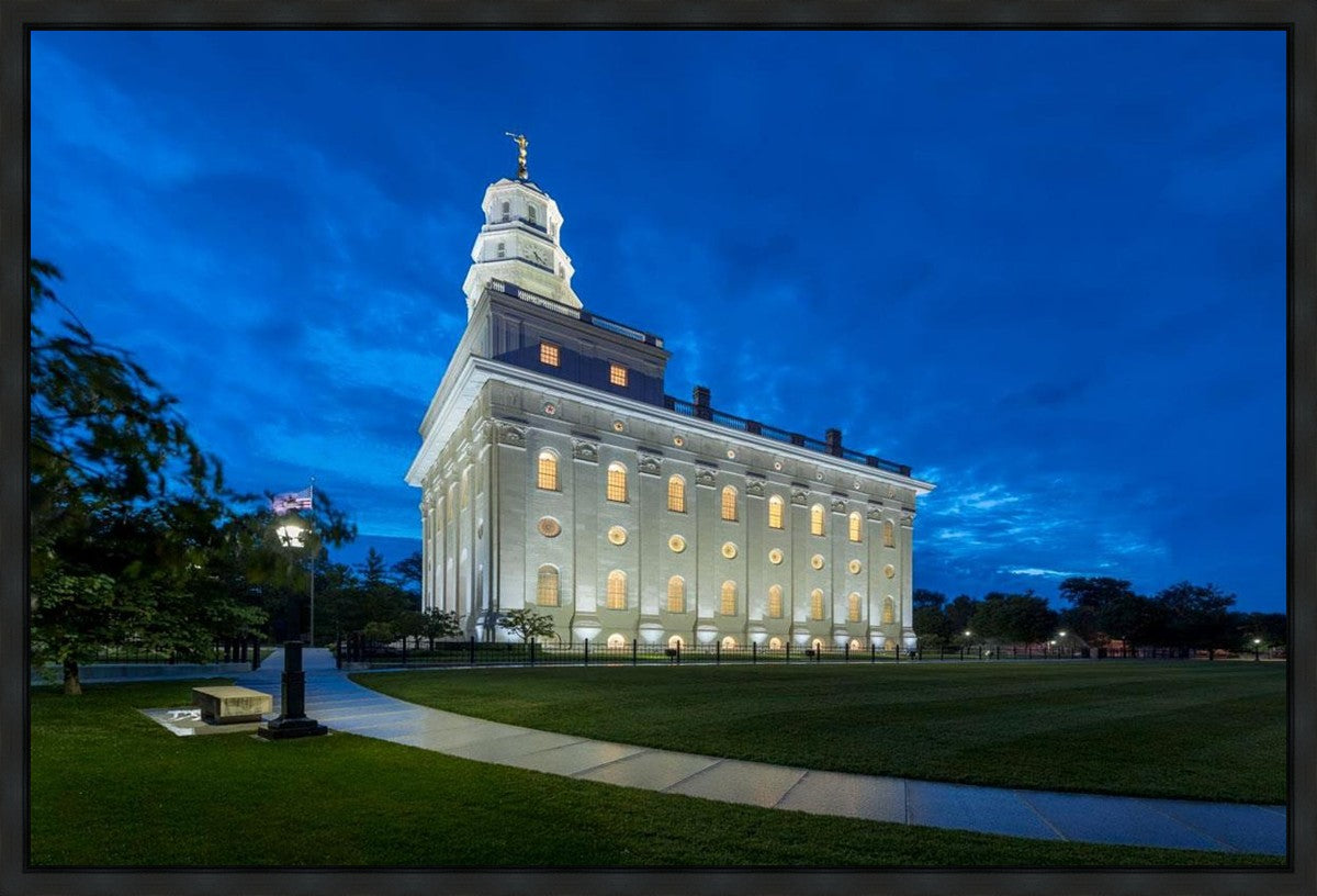 Nauvoo Temple Blue Hour Gallery Wrap