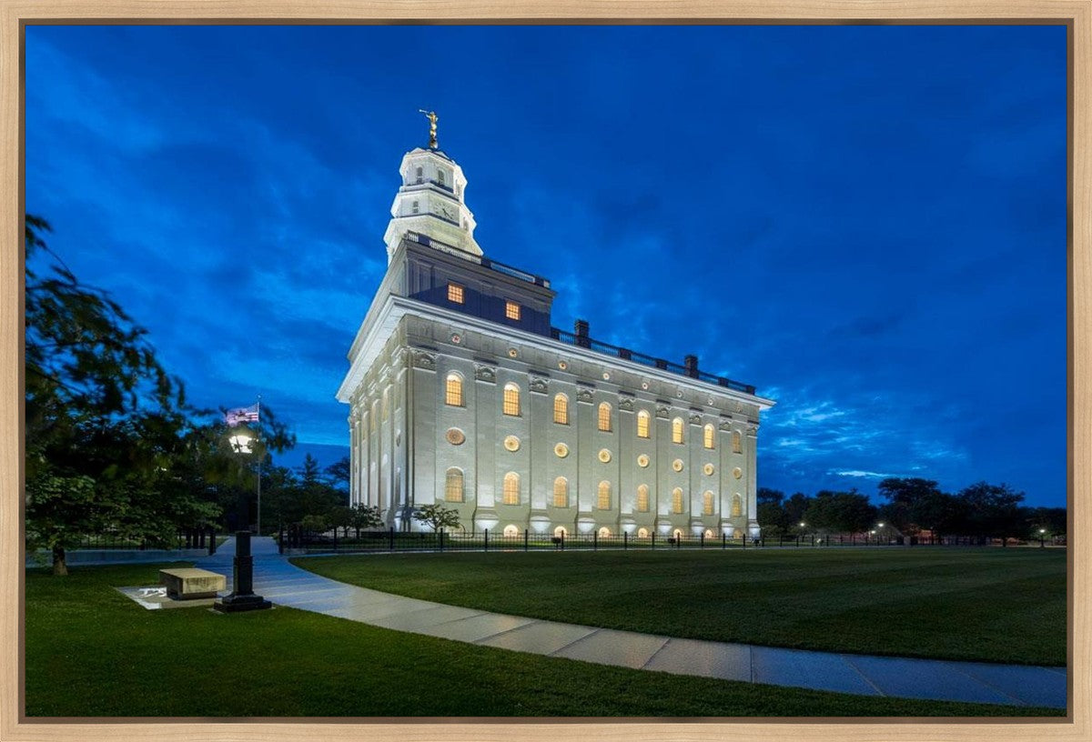 Nauvoo Temple Blue Hour Gallery Wrap