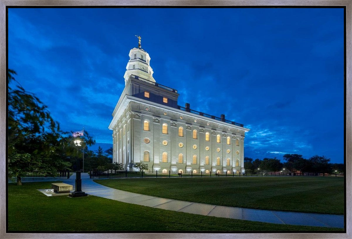 Nauvoo Temple Blue Hour Gallery Wrap