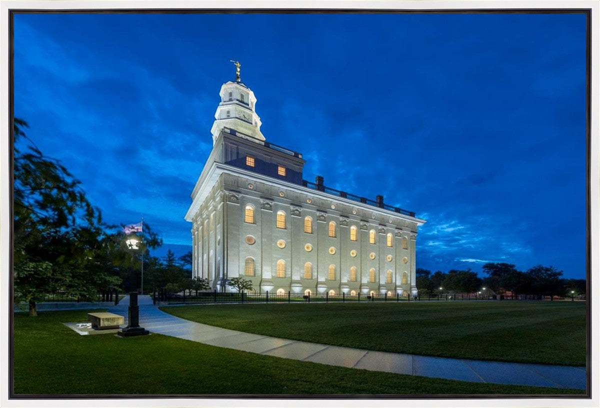 Nauvoo Temple Blue Hour Gallery Wrap