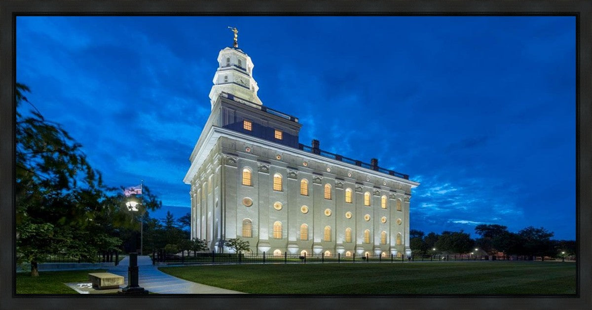 Nauvoo Temple Blue Hour Gallery Wrap