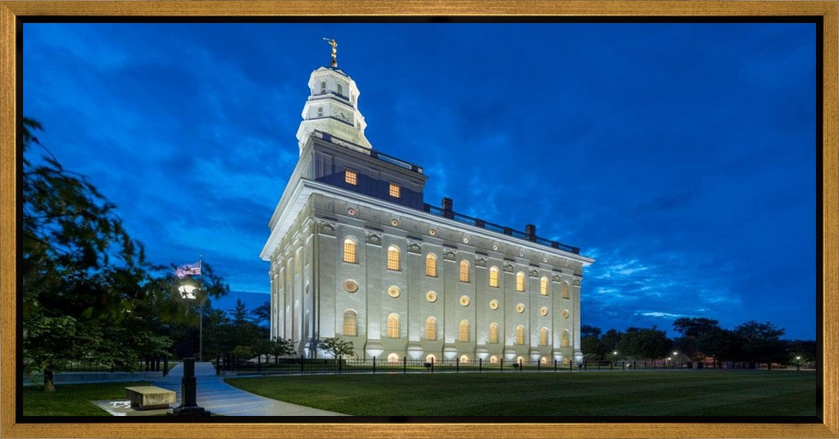 Nauvoo Temple Blue Hour Gallery Wrap