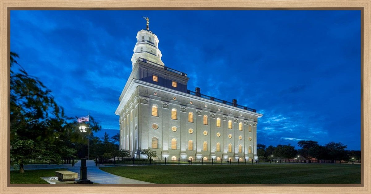 Nauvoo Temple Blue Hour Gallery Wrap