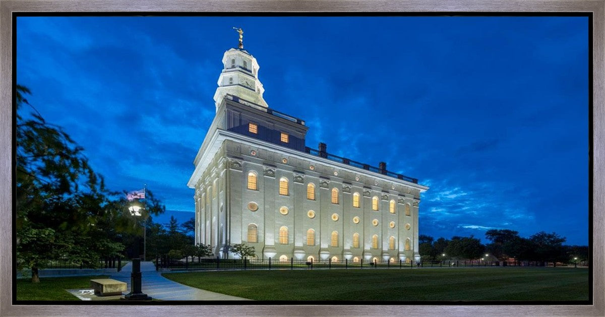 Nauvoo Temple Blue Hour Gallery Wrap