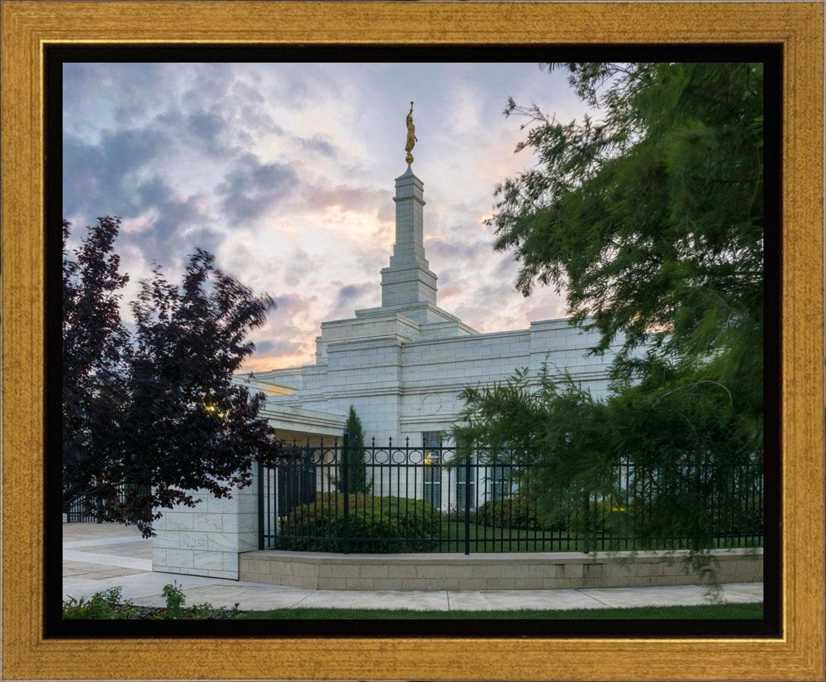 Oklahoma City Temple Peaceful Gardens Gallery Wrap